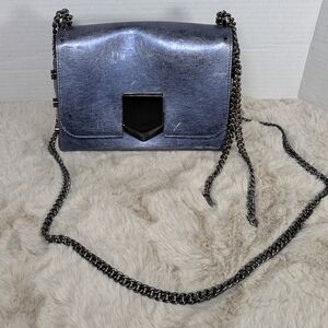 Jimmy Choo metallic leather handbag